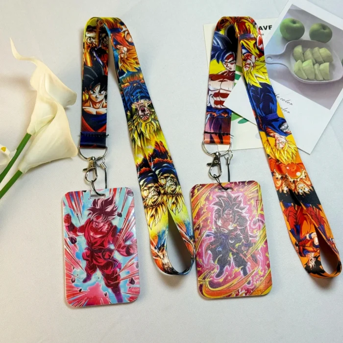 ⁦رباط عنق (Lanyard) أنيمي دراجون بول | حامل بطاقة - إكسسوارات Bandai⁩ - الصورة ⁦3⁩