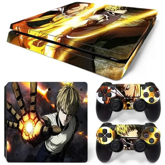 ⁦ملصق سكين PS4 سليم دراغون بول Z - غطاء حماية أصلي من بانداي بتصميم غوكو وفيجيتا⁩ - الصورة ⁦6⁩