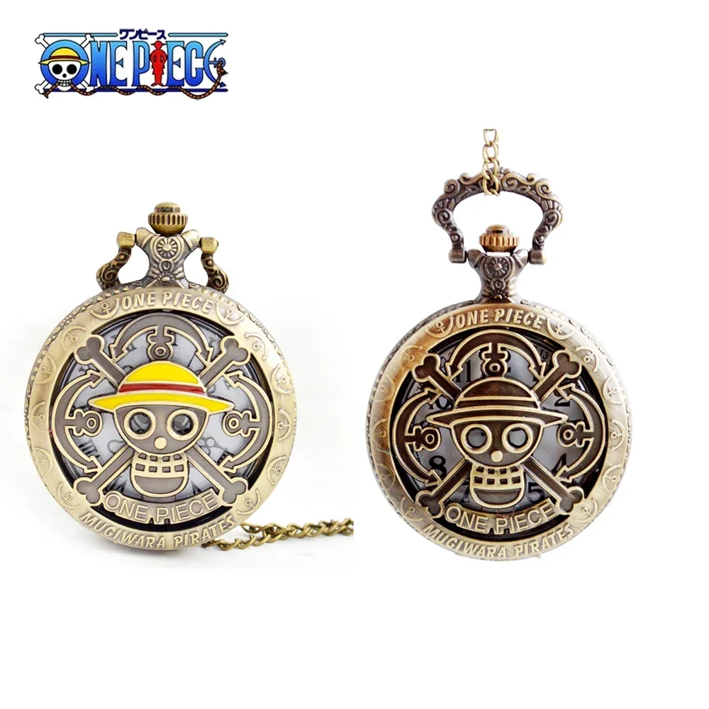 kf-Sdccb58620aed4d469dd5e0804af08461D ساعة جيب أنيمي ون بيس – تصميم كلاسيكي برونزي لعشاق الأنمي - الصورة 1
