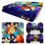 ملصق سكين PS4 سليم دراغون بول Z - غطاء حماية أصلي من بانداي بتصميم غوكو وفيجيتا